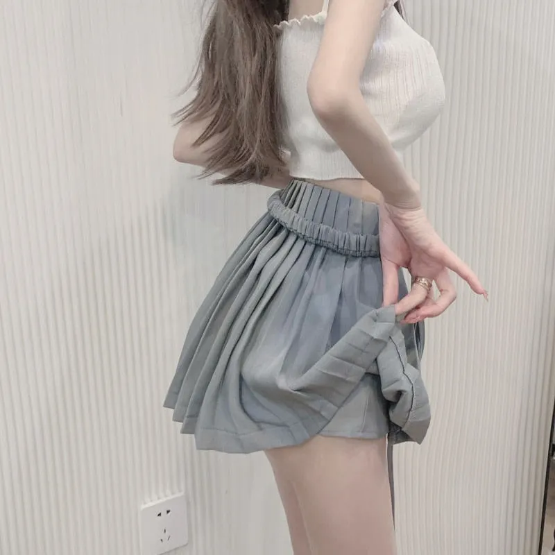 Pleated Mini Skirt