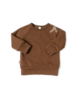 pullover crew CO - magical collar on mocha