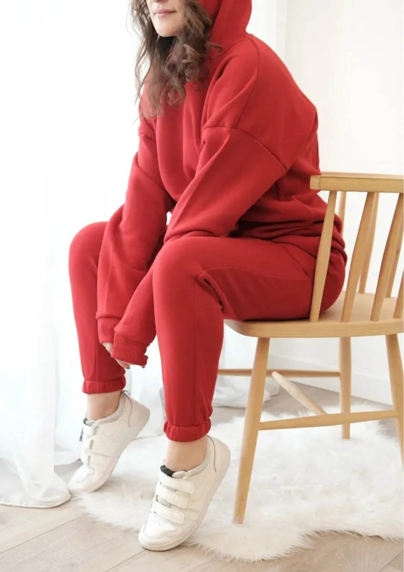 Red Hoodie & Sweatpants Set