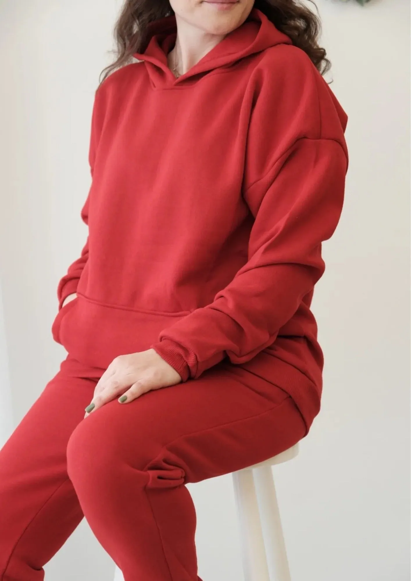 Red Hoodie & Sweatpants Set