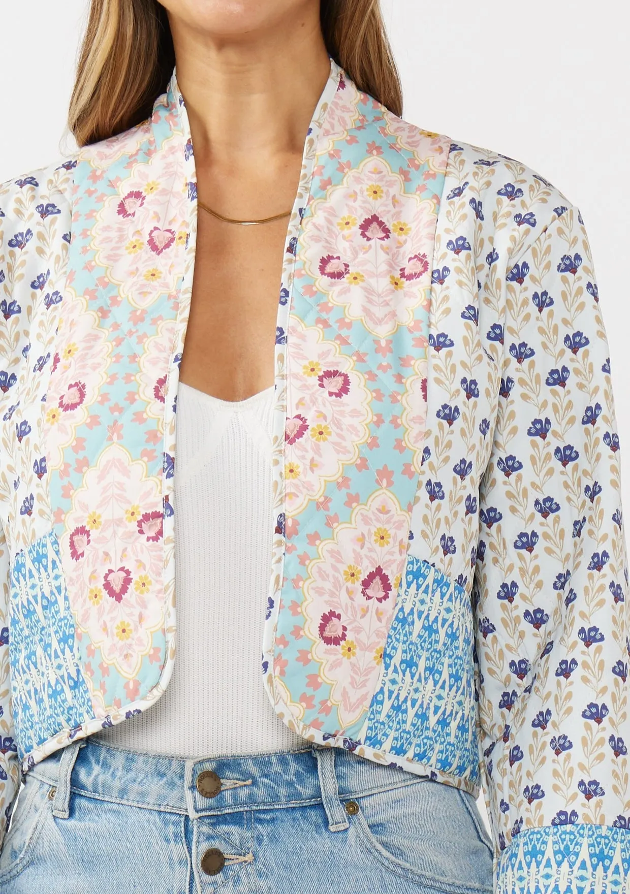 Reversible Floral Quilted Jacket