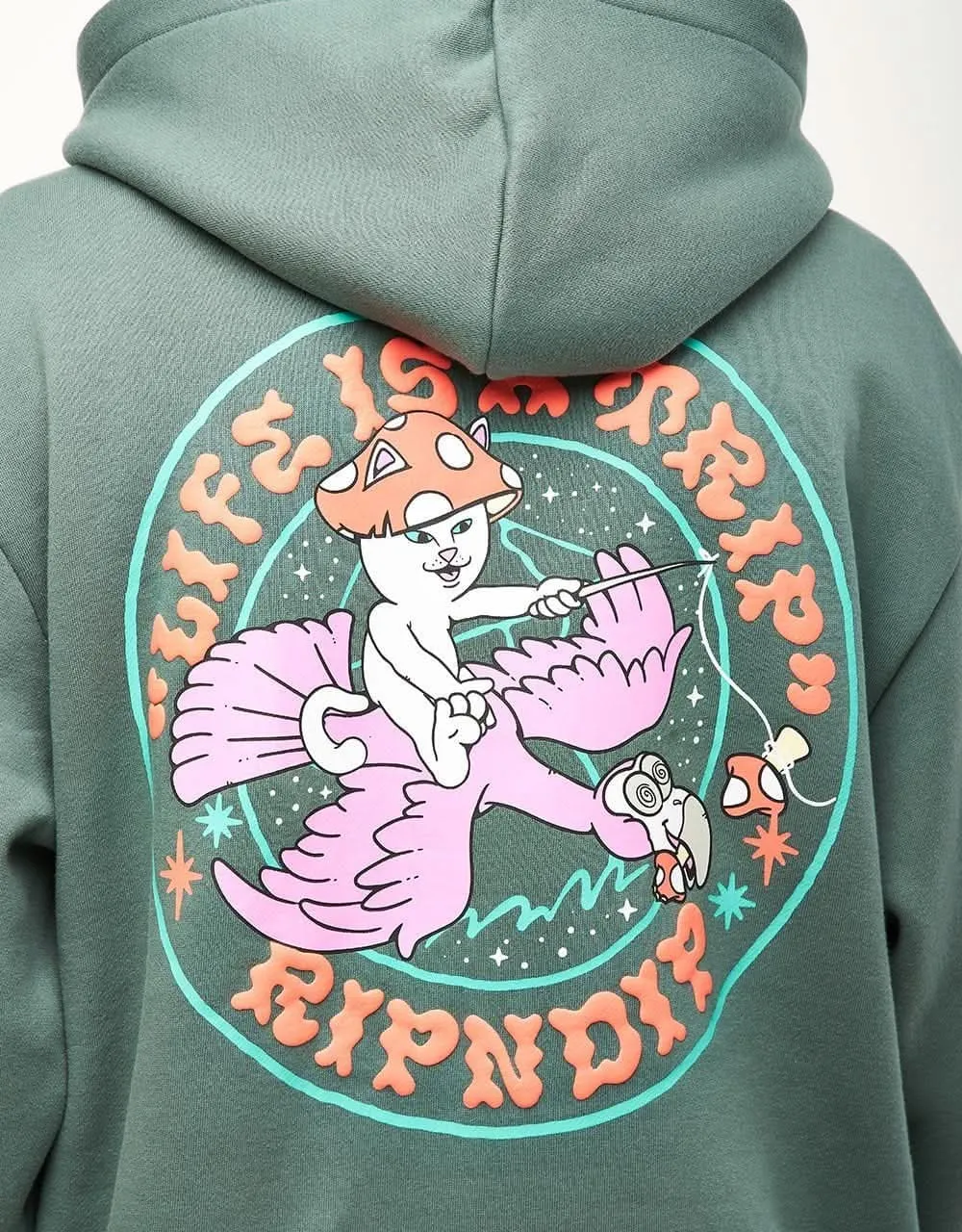 RIPNDIP Take A Trip Pullover Hoodie - Alpine Green