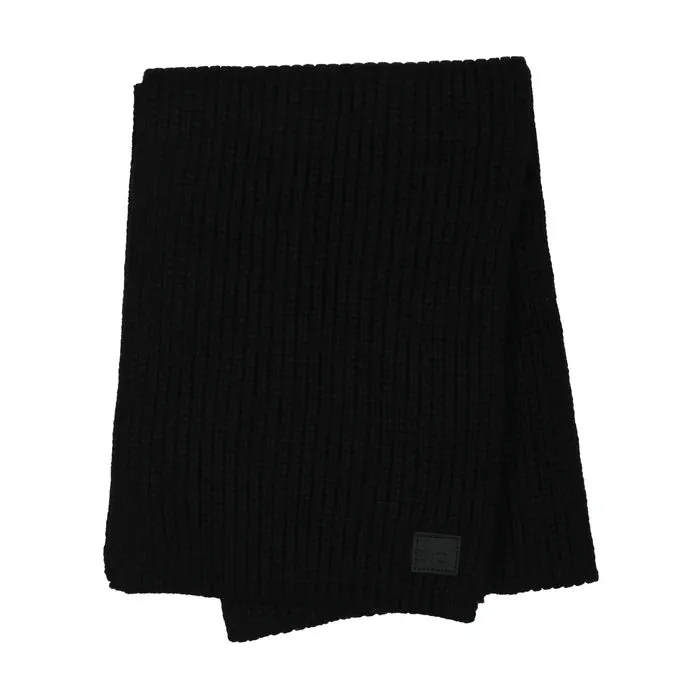 scarf chunky knit - black