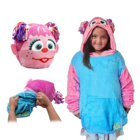 Sesame Street Abby Cadabby Child Snugible | Blanket Hoodie & Pillow