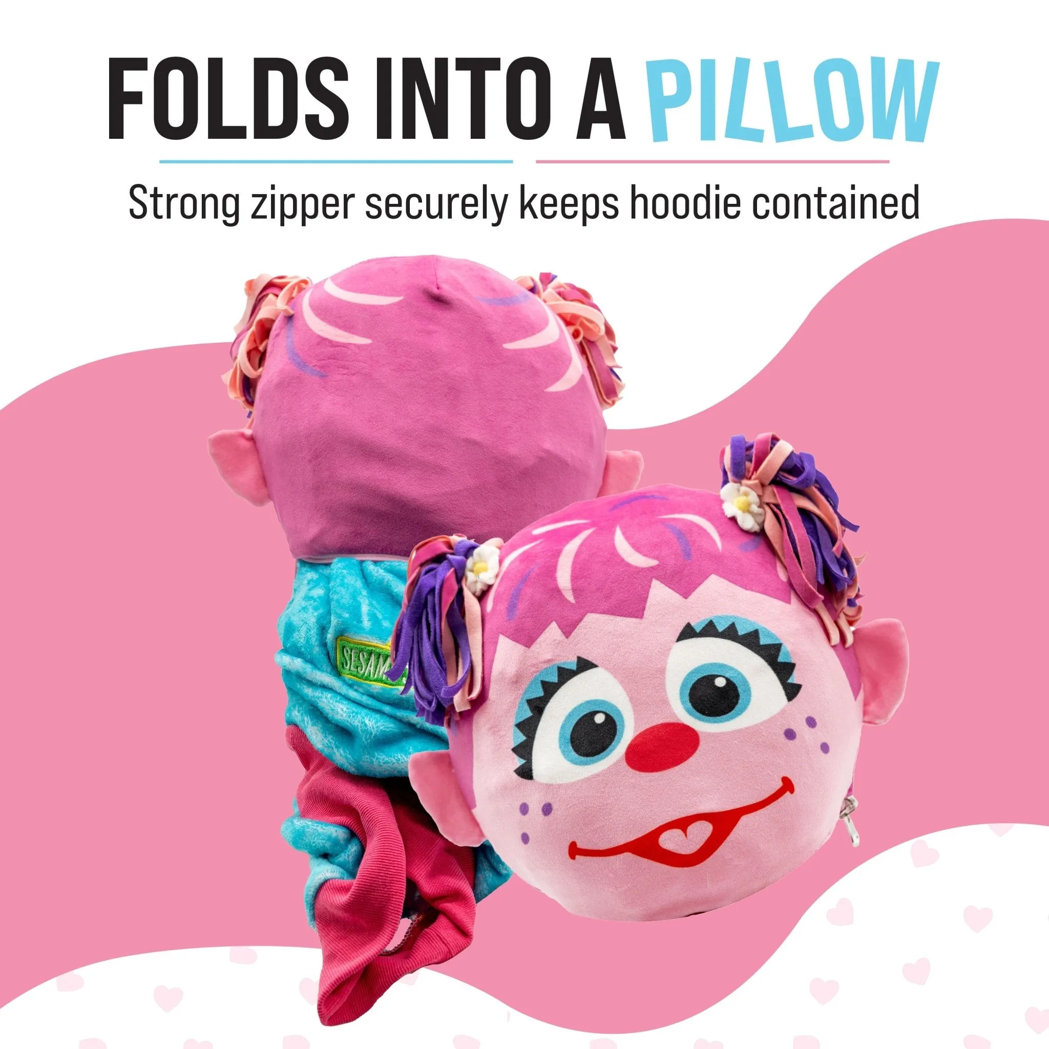 Sesame Street Abby Cadabby Child Snugible | Blanket Hoodie & Pillow