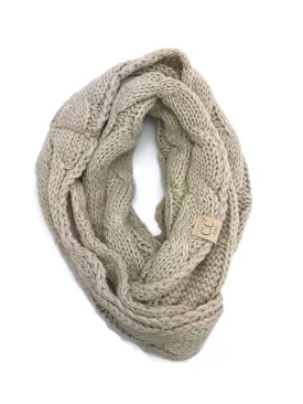 SF-800-KIDS BEIGE INFINITY SCARF