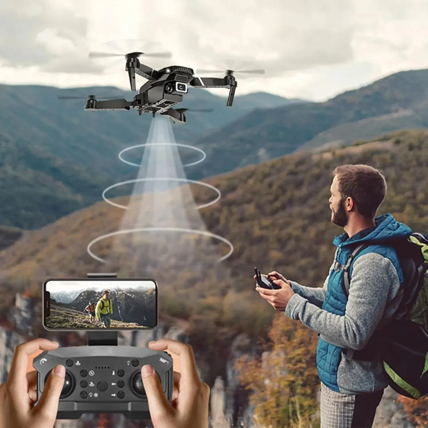 Skyranger Pro™ | Drone with 4K HD Camera, Long Lasting Battery & Super Stability