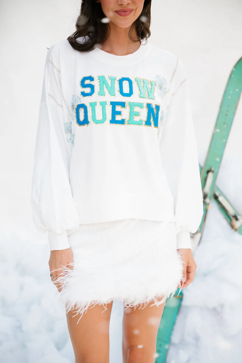 SNOW QUEEN WHITE PULLOVER