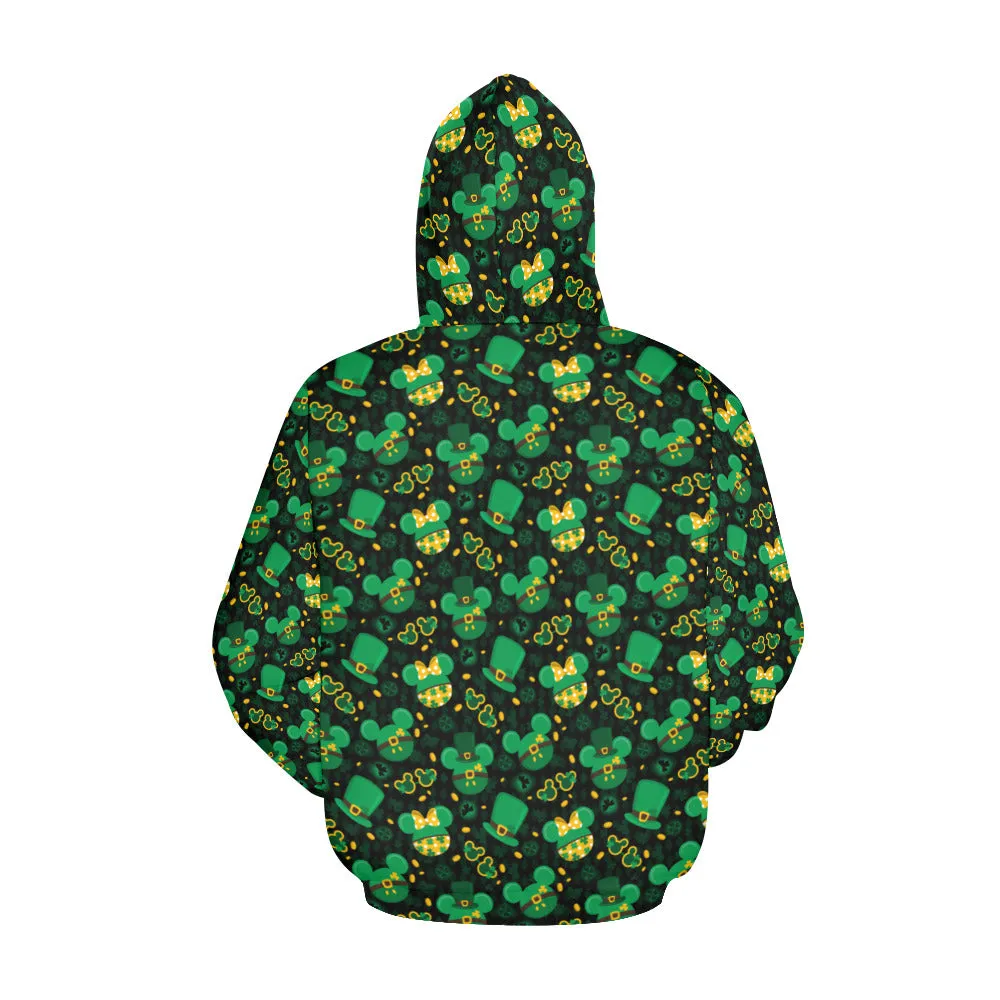 St. Patricks Day Black Hoodie for Women