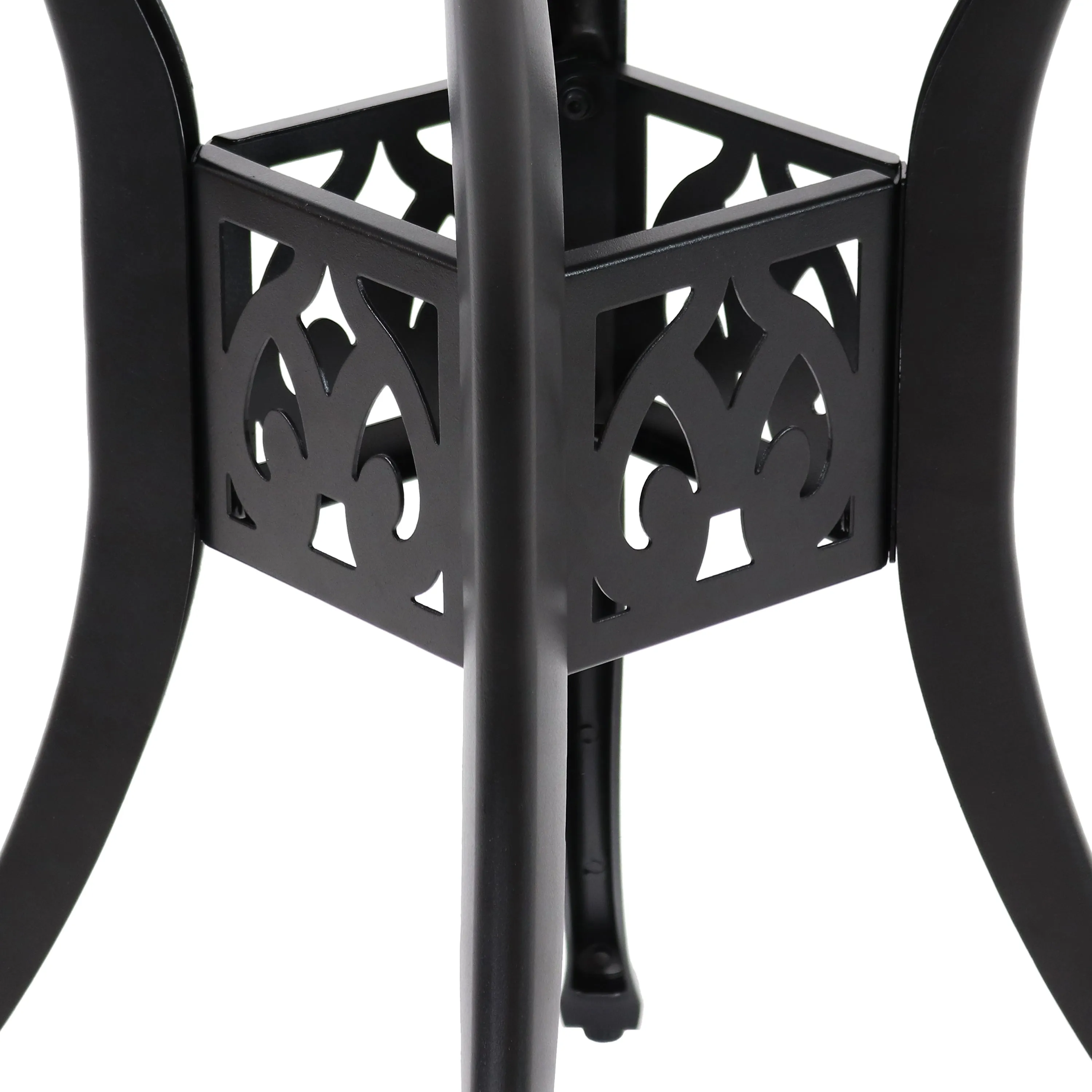 Sunnydaze Cast Aluminum Sigonella Round Patio Dining Table - 30.75"