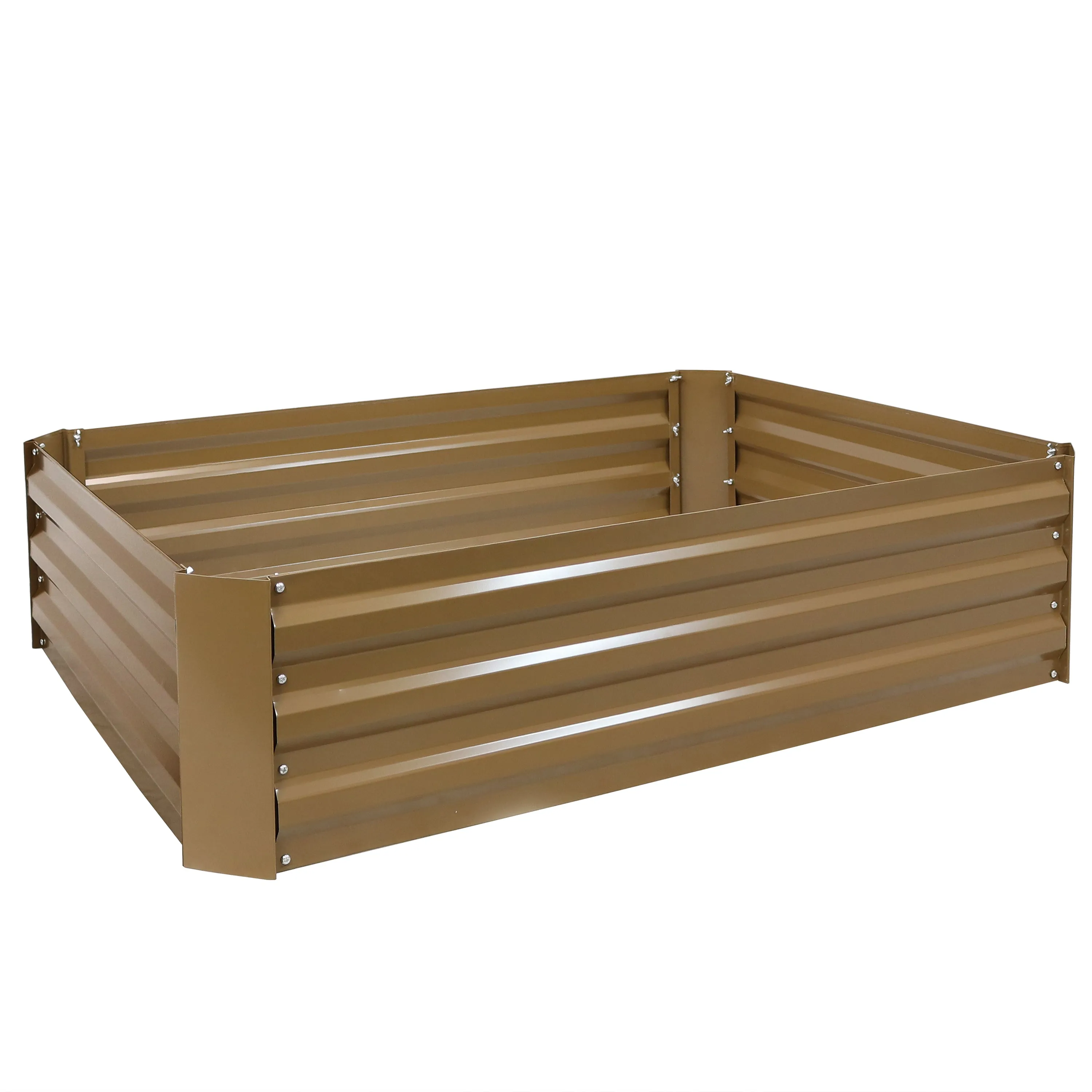 Sunnydaze Galvanized Steel Raised Garden Bed - Large Rectangle - 47"