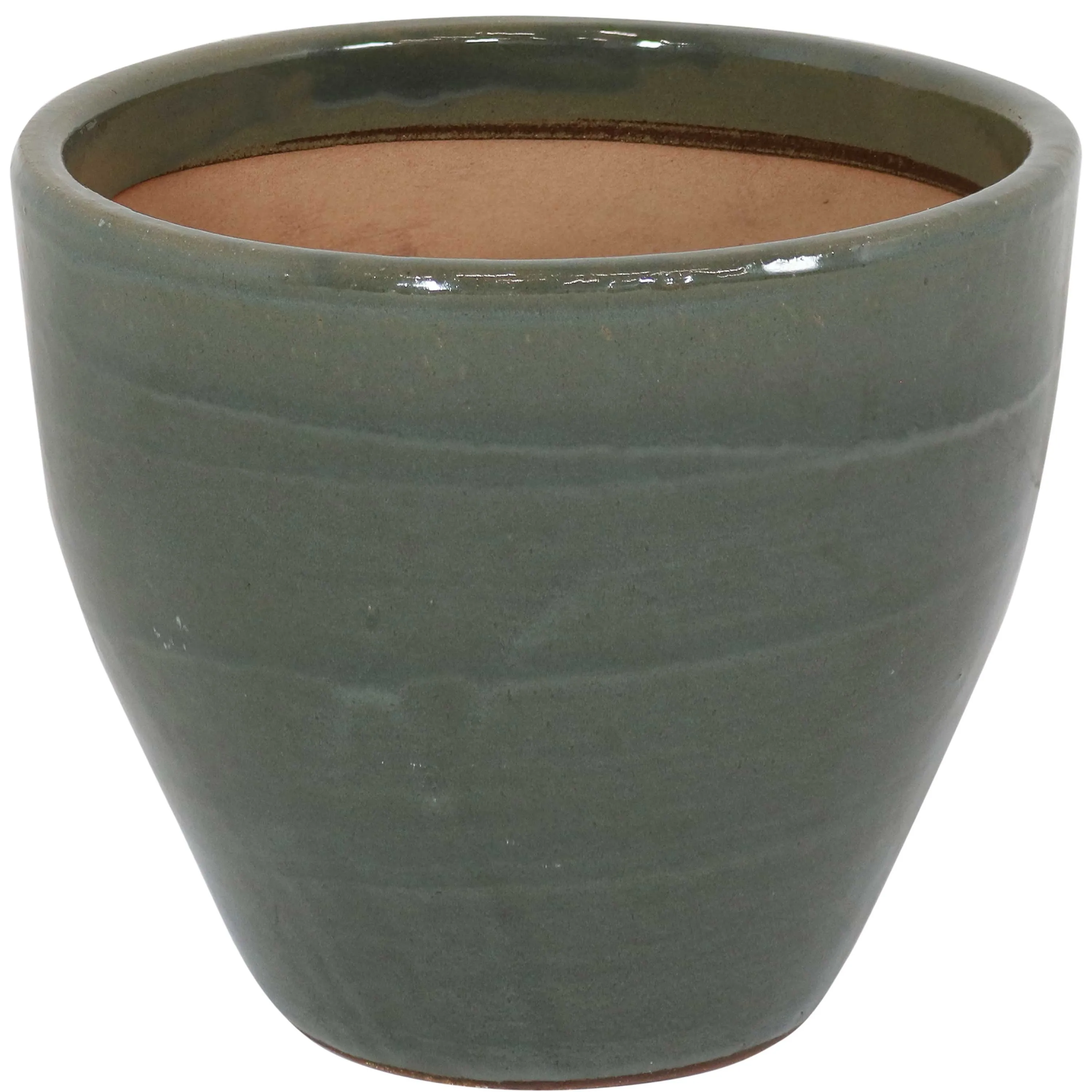 Sunnydaze Resort Glazed Ceramic Planter - 13"