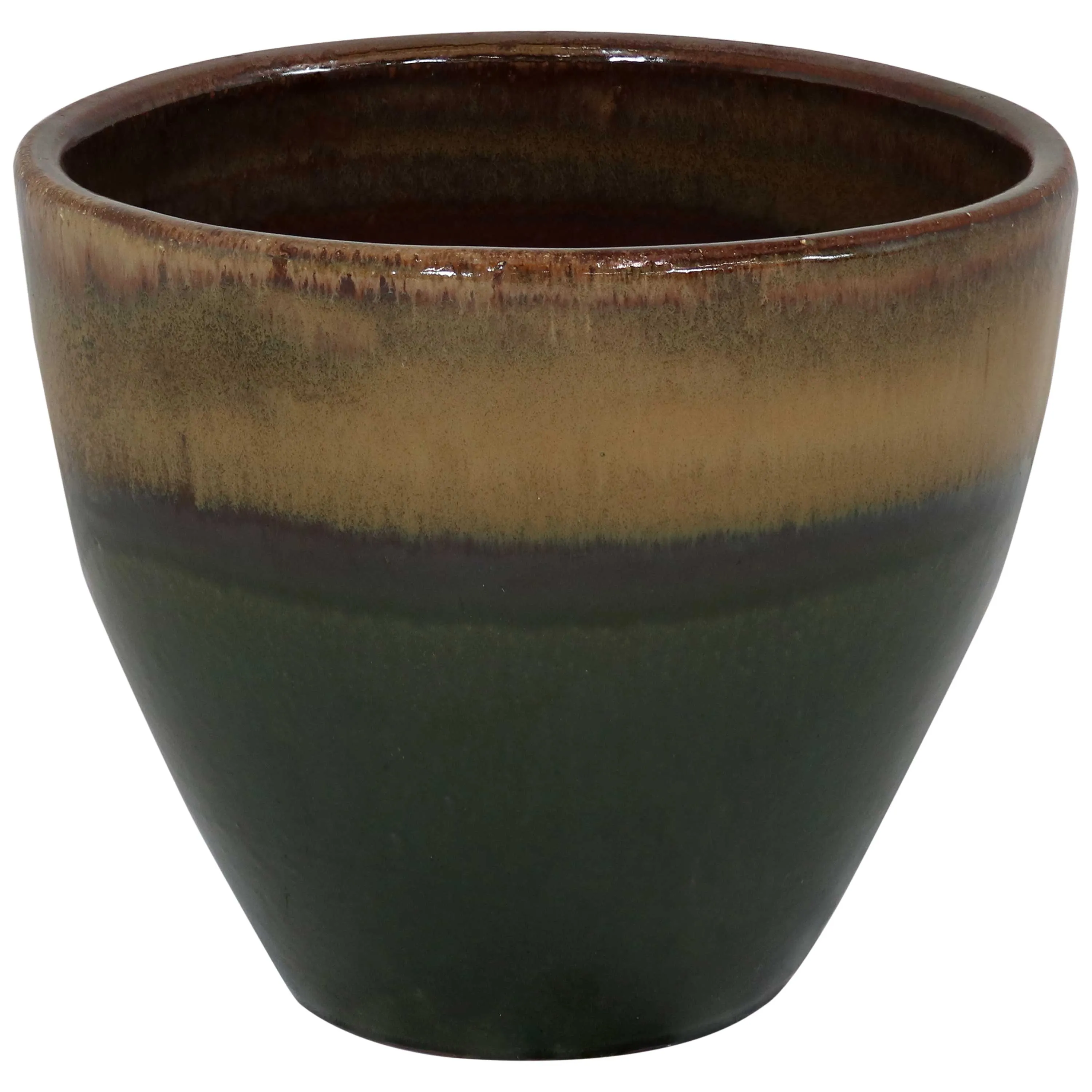 Sunnydaze Resort Glazed Ceramic Planter - 13"