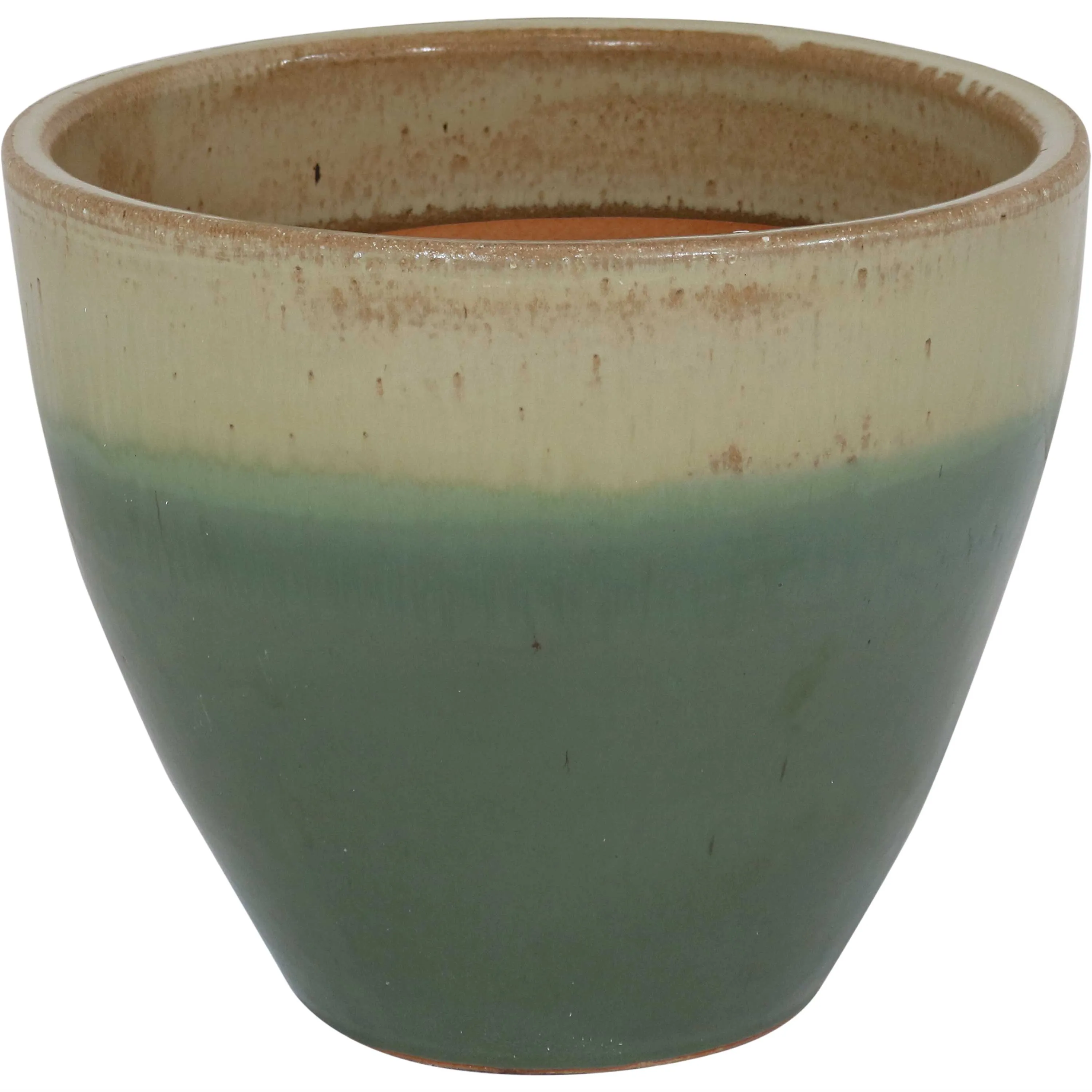 Sunnydaze Resort Glazed Ceramic Planter - 13"