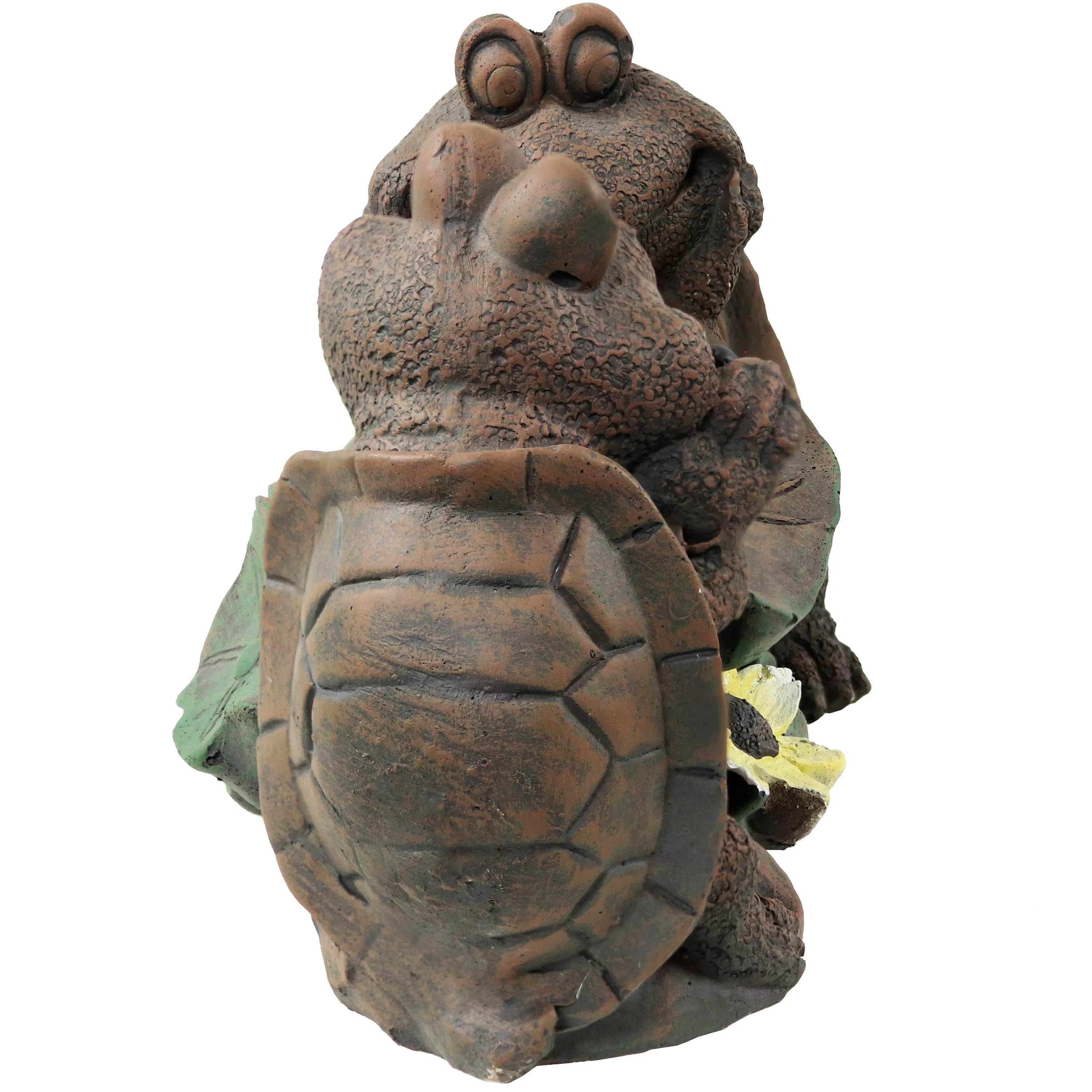 Sunnydaze Tic Tac Toe Turtles Concrete Garden Statue - 7.5" H