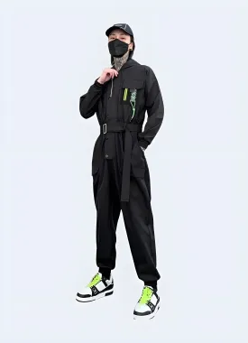 Techwear Jumpsuit with Hood