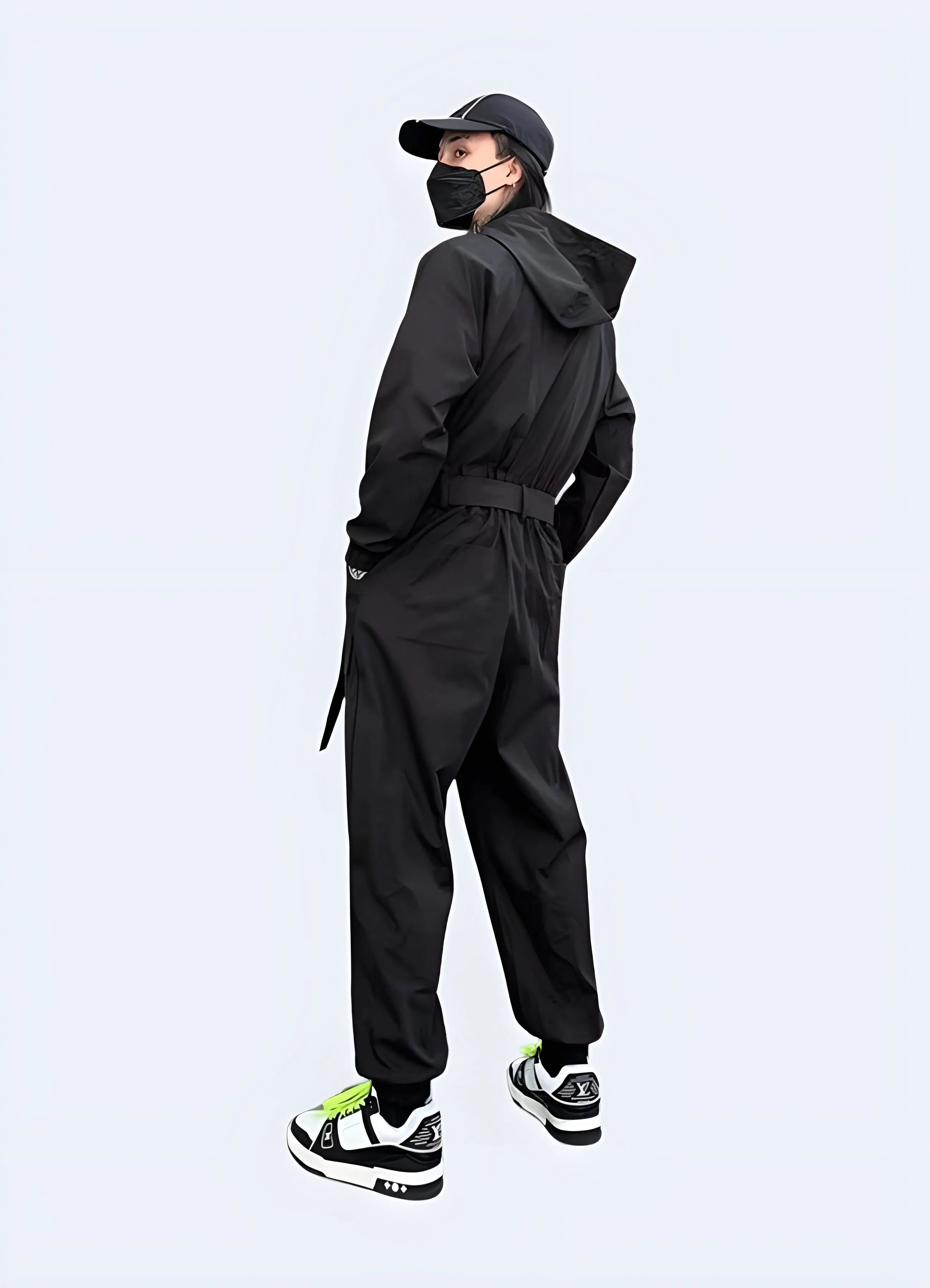 Techwear Jumpsuit with Hood