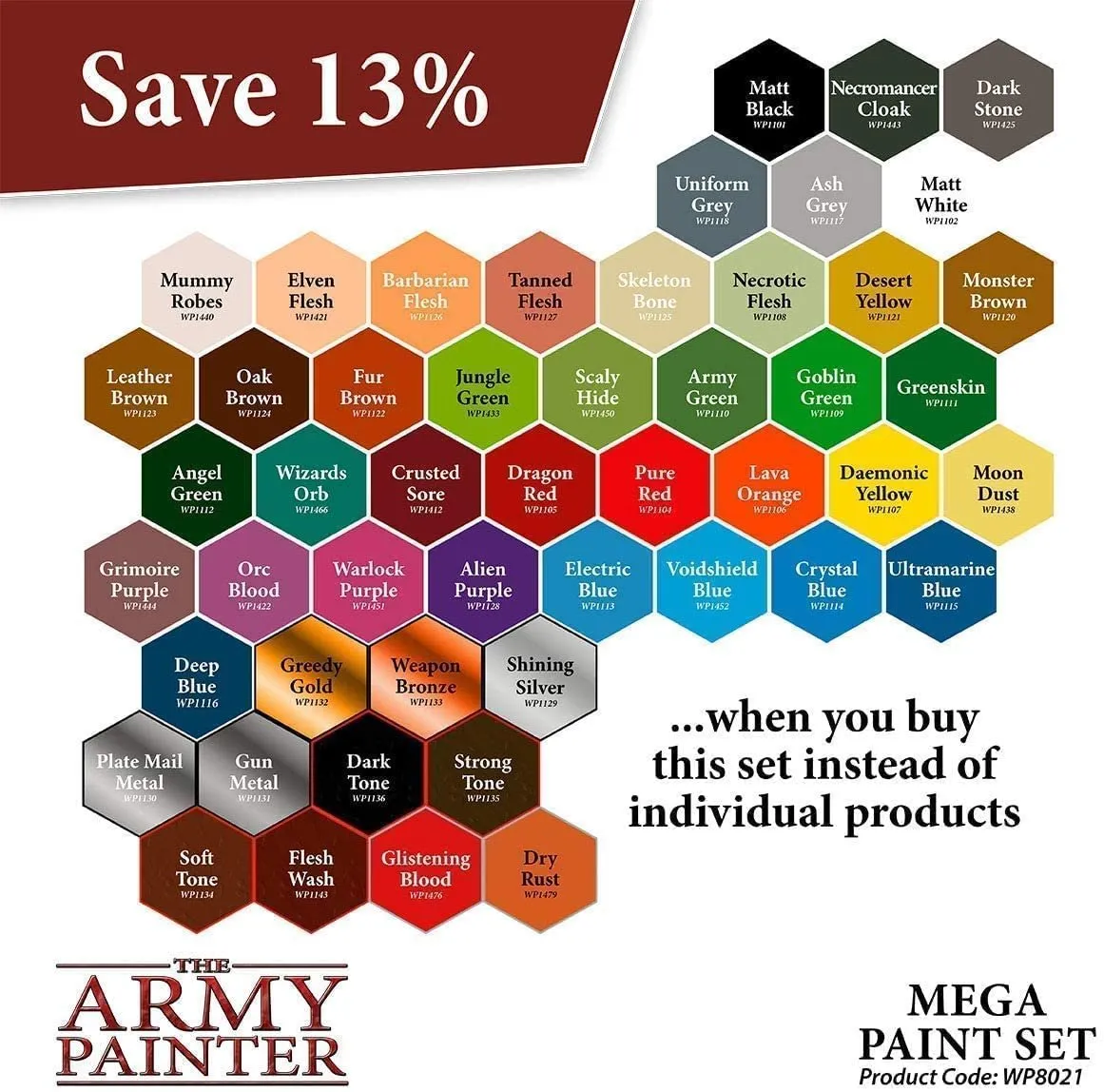 The Army Painter - Warpaints Mega Paint Set III