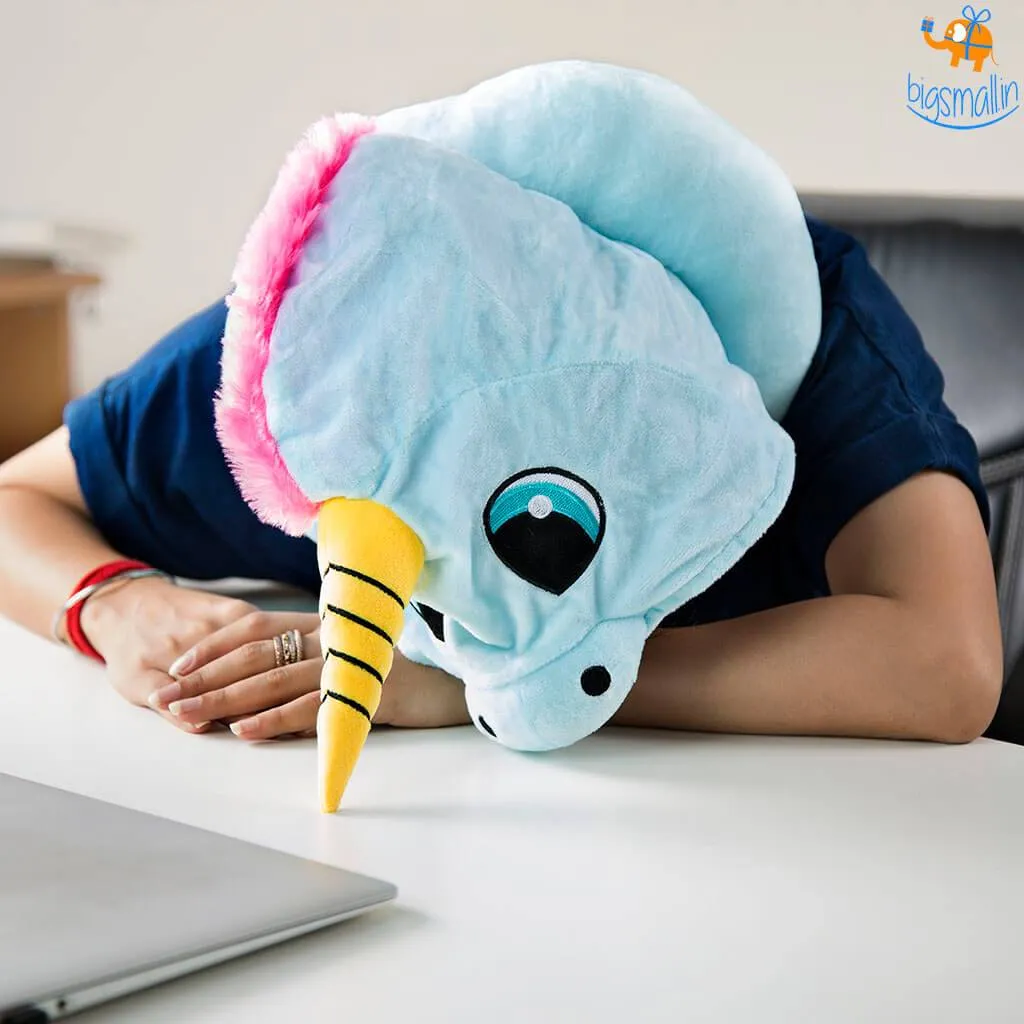 Unicorn Hoodie Neck Pillow